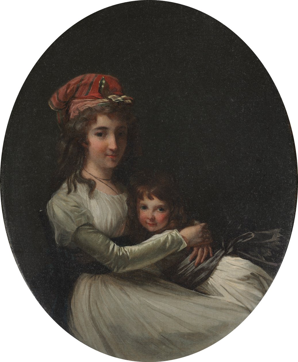 صورة الأم وابنتها ، ج. 1794-95. بواسطة هنري بيير دانلو