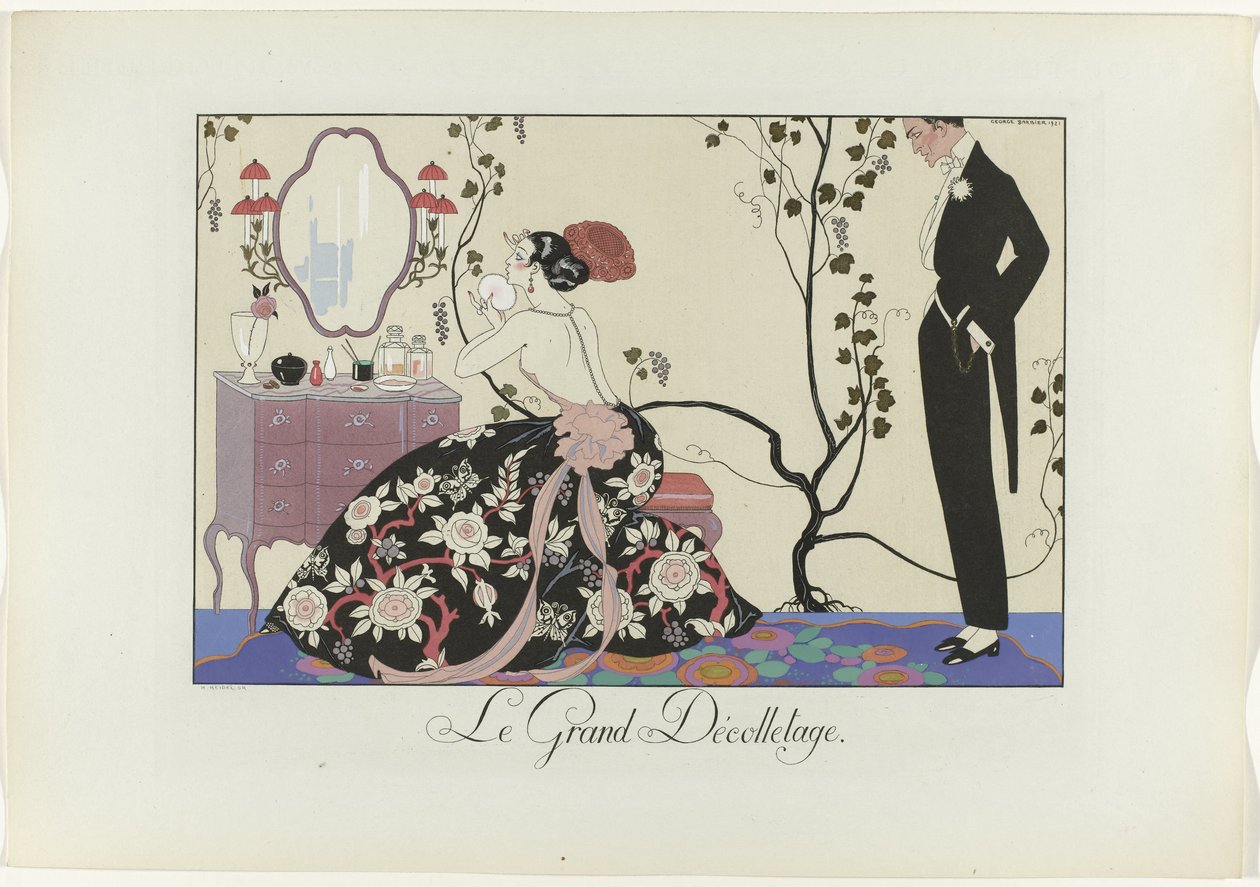 Joie de vivre: سعادة اليوم أو النعم في الوضع The Great Decolletage (العنوان على الكائن) سعادة اليوم أو النعم العصرية (عنوان المسلسل) بواسطة هنري ريديل