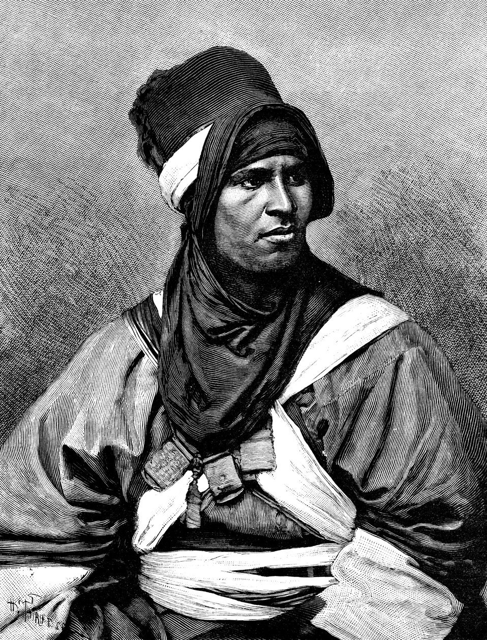 رجل Targui ، 1895. بواسطة هنري تيريات