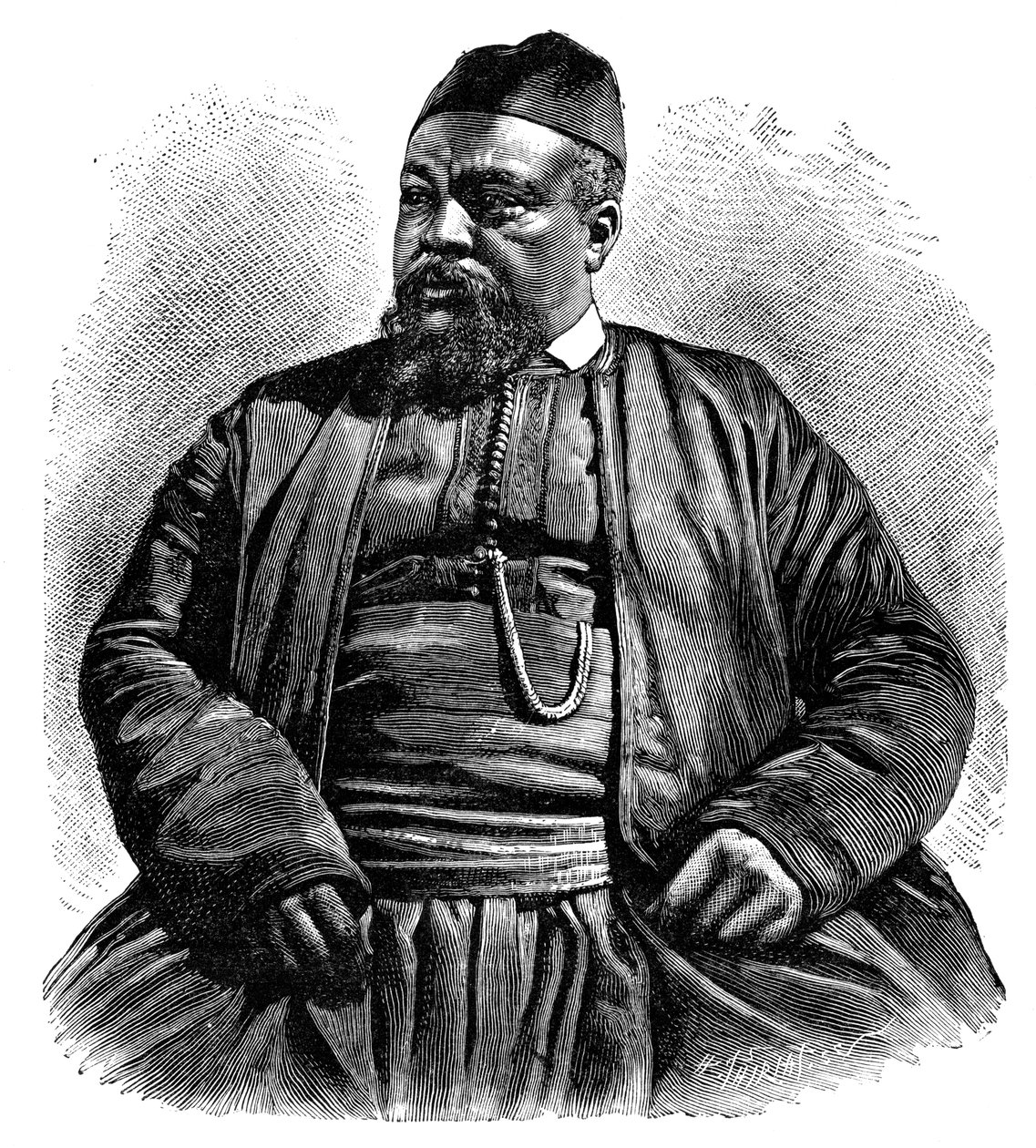 مولاي طيب ، شريف وزان ، شمال أفريقيا ، 1895. بواسطة هنري تيريات