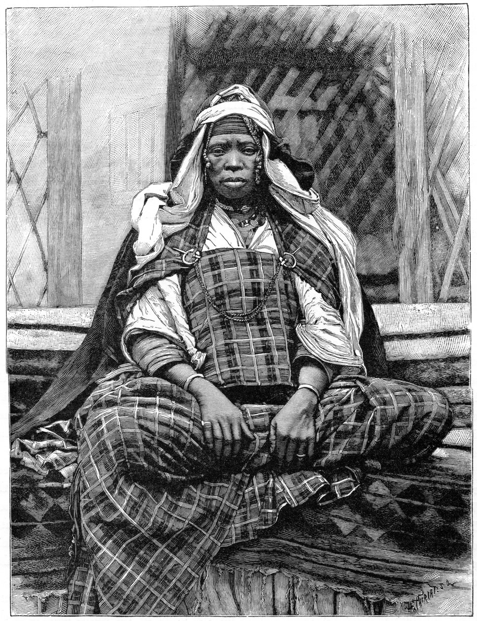 امرأة ، بسكرة ، الجزائر ، c1890 بواسطة هنري تيريات