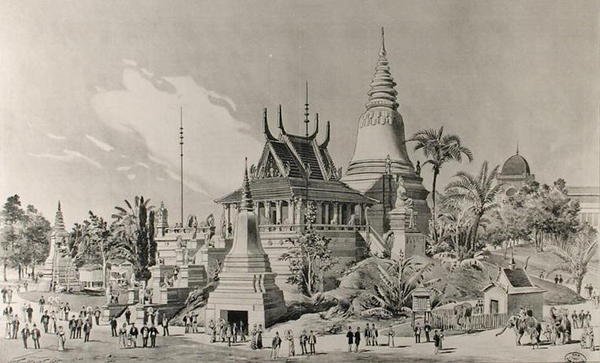 القصر الكمبودي في تروكاديرو ، المعرض العالمي لعام 1900 بواسطة هنري توسان