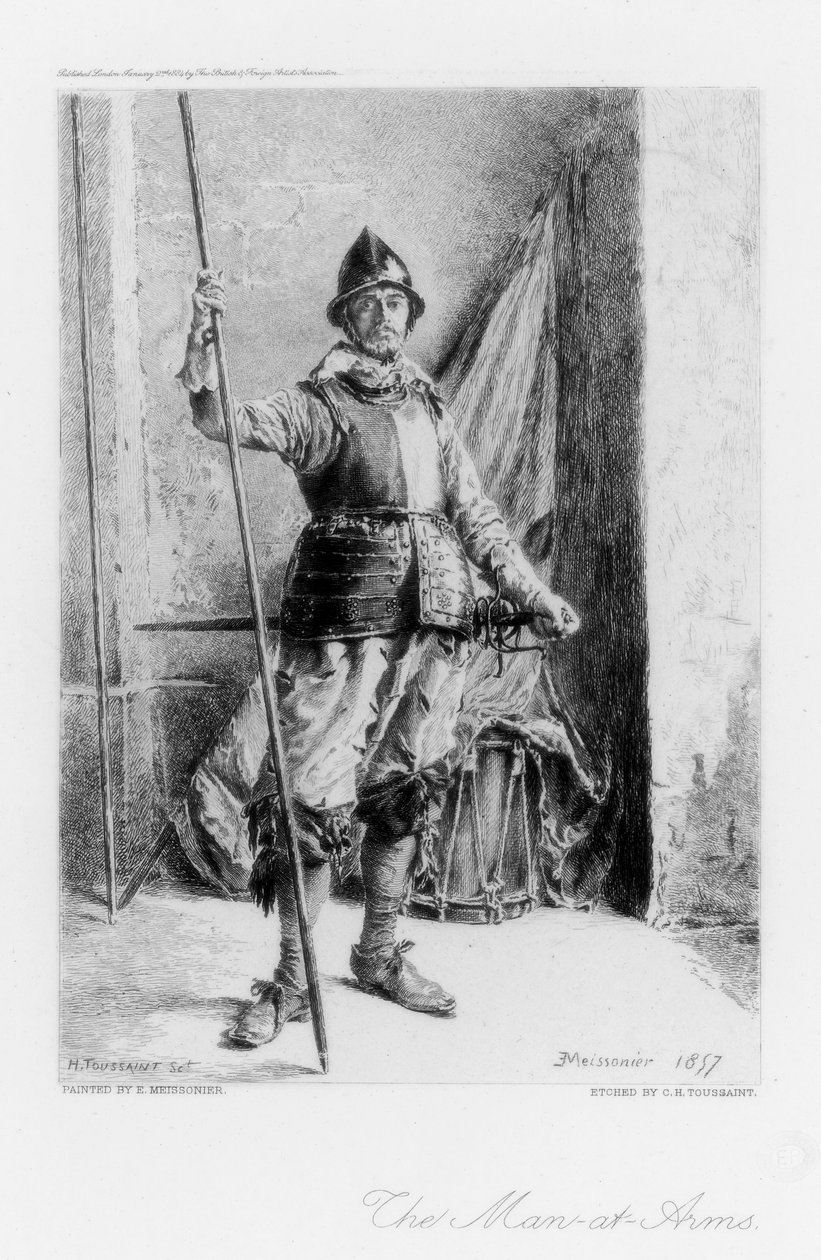 الرجل في الأسلحة ، c1880-1882. بواسطة هنري توسان