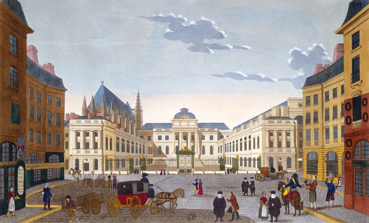 قصر العدل ، 1815-2020 (نقش الألوان) بواسطة هنري بعد Courvoisier Voisin