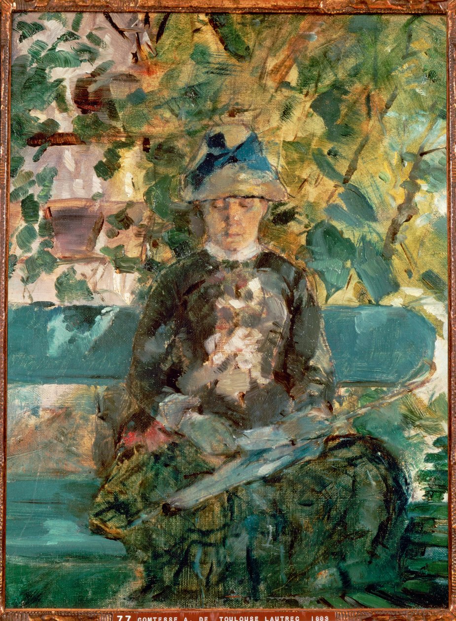 الكونتيسة أديل-زوي دي تولوز-لوتريك، والدة الفنانة بواسطة هنري دي تولوز لوتريك