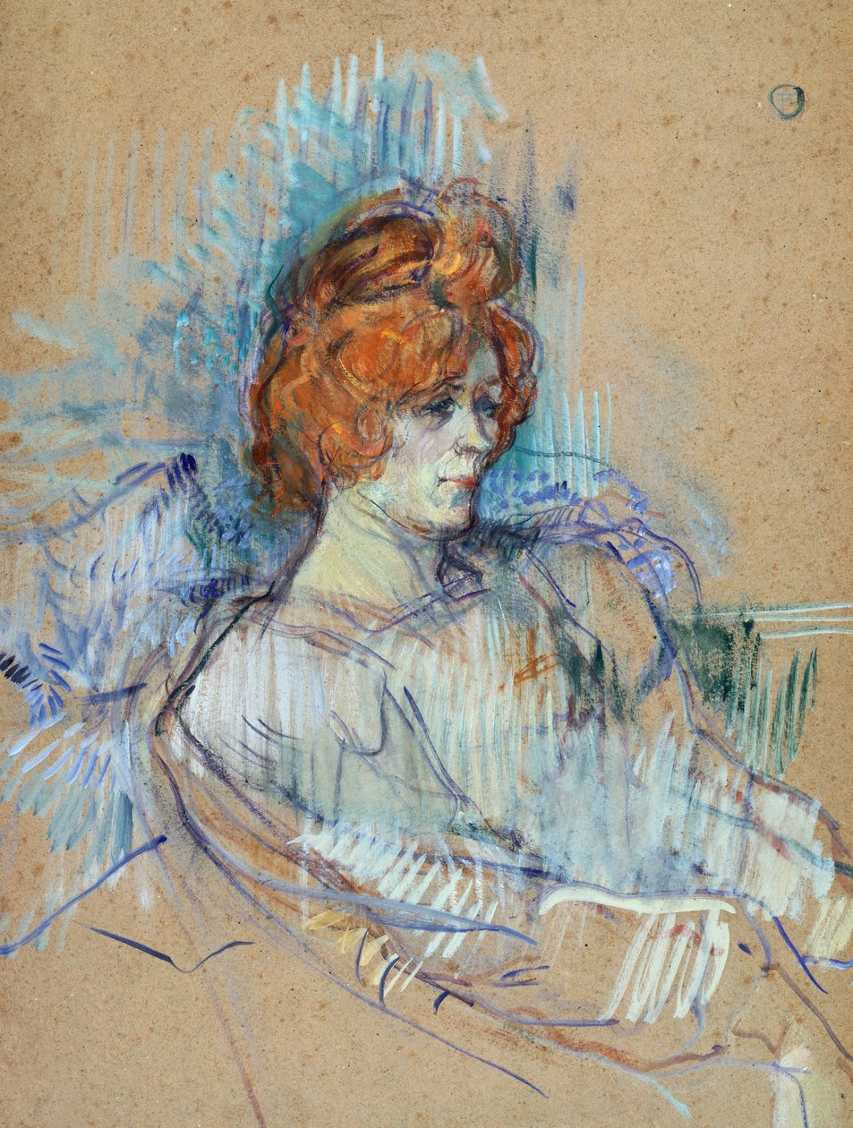 على خشبة المسرح ، رسمها هنري دي تولوز لوتريك (1864-1901) بواسطة هنري دي تولوز لوتريك