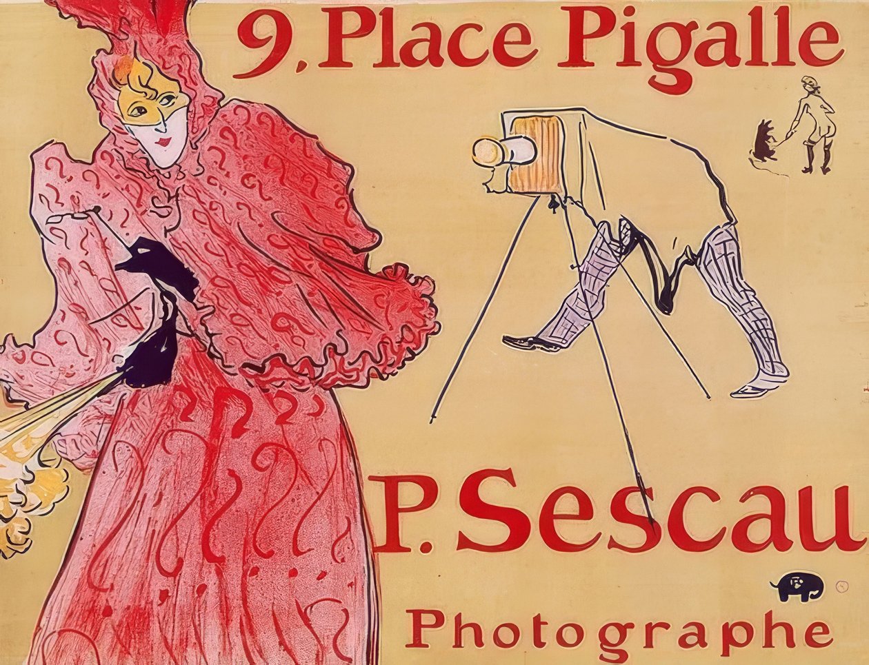 9. مكان Pigalle - P. Sescau ، المصور بواسطة هنري دي تولوز لوتريك