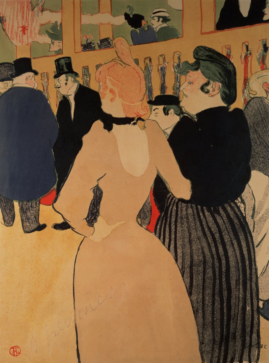 في Moulin Rouge: La Goulue وأختها ، 1892 بواسطة هنري دي تولوز لوتريك