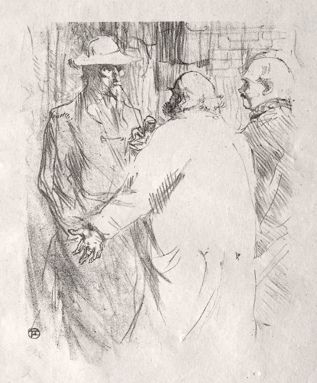 عند سفح سيناء: Clemenceau à Busk ، 1898. بواسطة هنري دي تولوز لوتريك