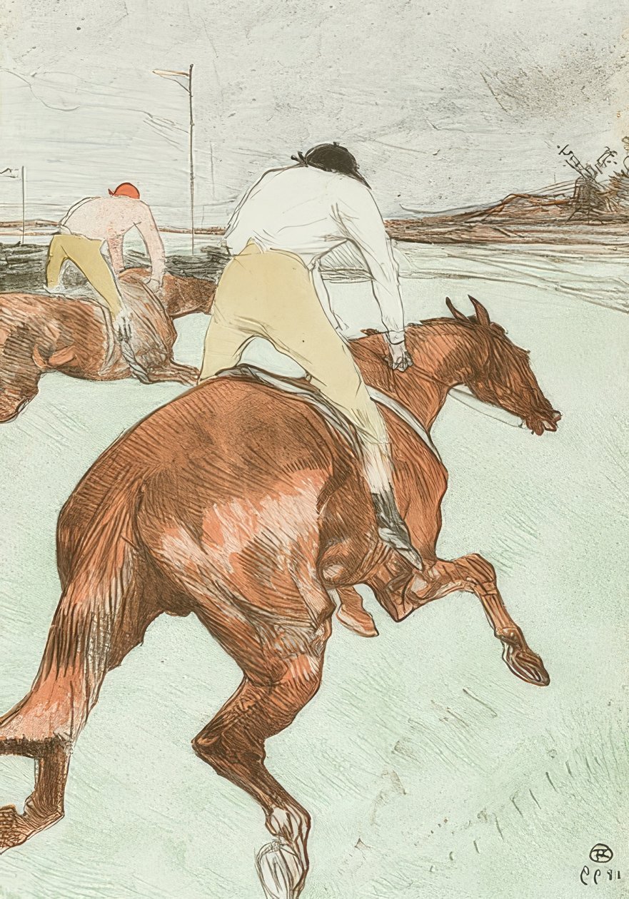 الفارس (لو جوكي). 1899 بواسطة هنري دي تولوز لوتريك