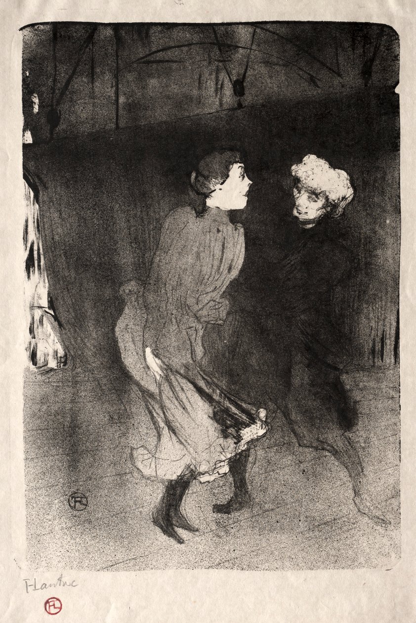 Emilienne dAlecon و Mariquita of the Follies-Bergère ، 1893. بواسطة هنري دي تولوز لوتريك