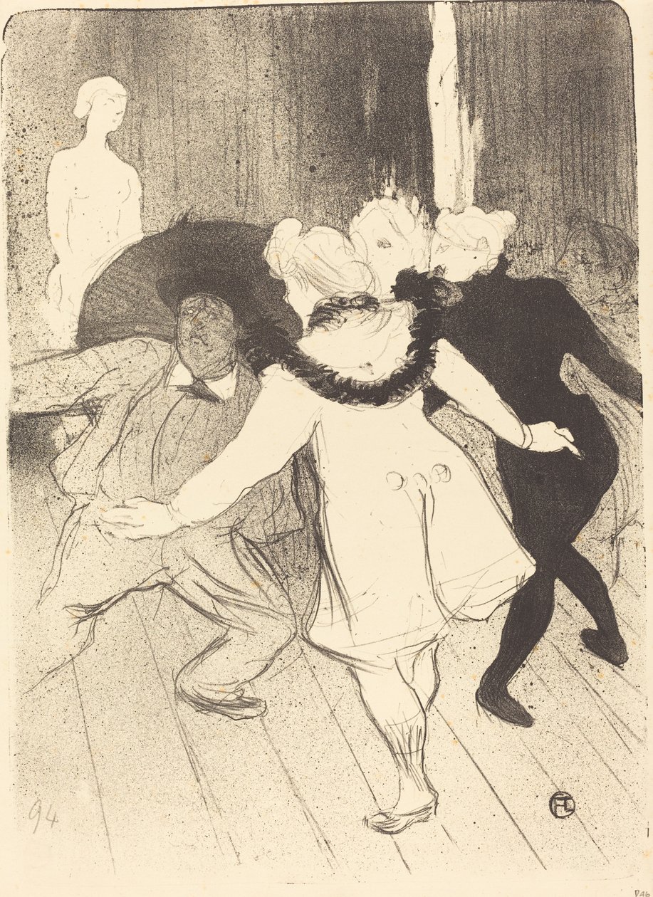 Folies-Bergere: The Censors of M. Prudhomme Folies-Bergere: Les pudeurs de ... ، 1893. بواسطة هنري دي تولوز لوتريك