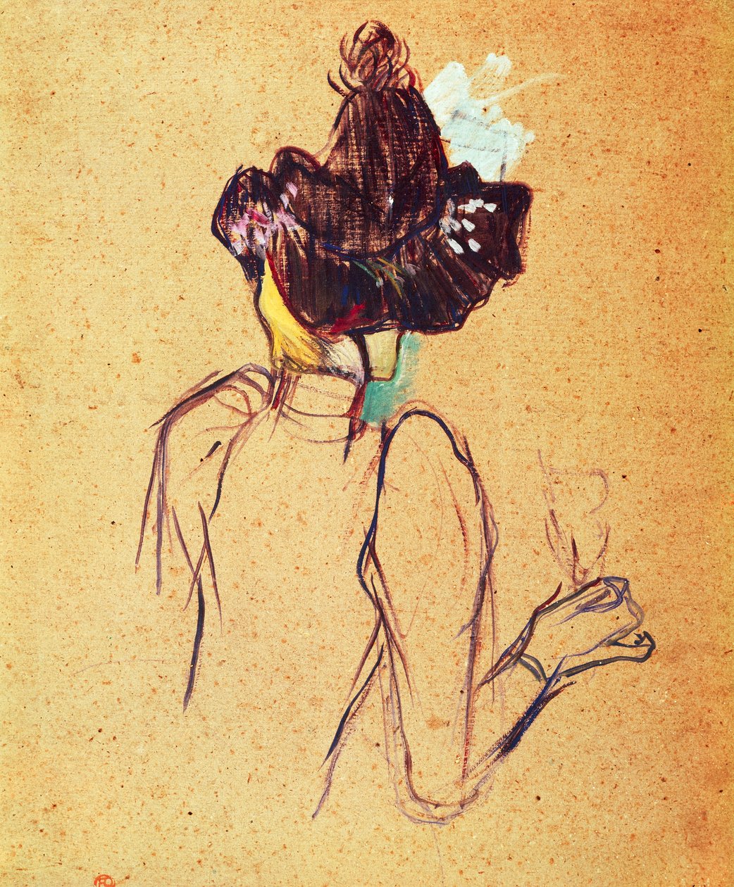 Jane Avril by Henri de Toulouse Lautrec (1864-1901) بواسطة هنري دي تولوز لوتريك