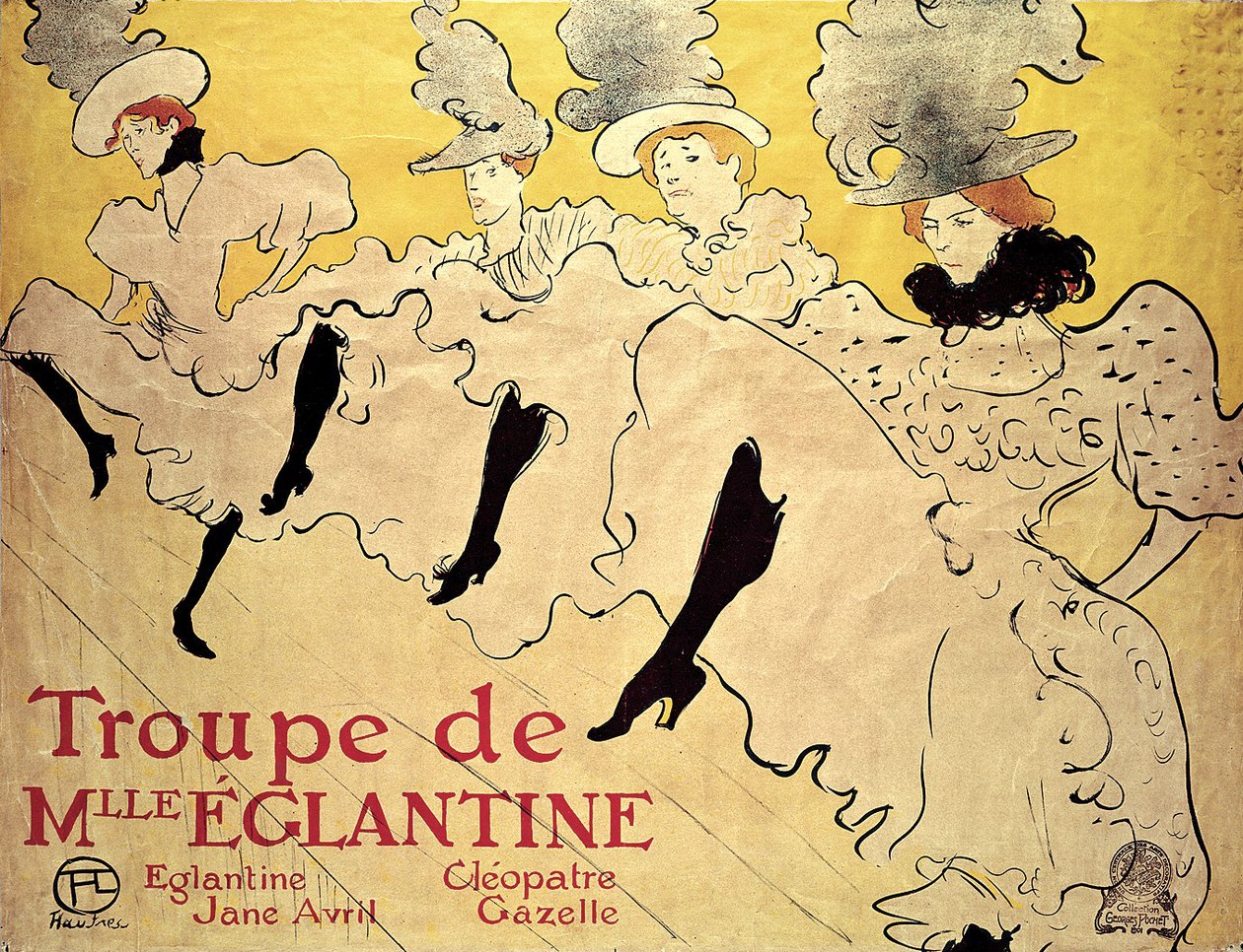فرقة Mademoiselle Eglantine ، 1895. ، 1895. بواسطة هنري دي تولوز لوتريك