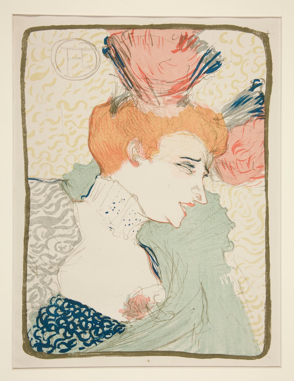 Mademoiselle Marcelle Lender ، تمثال نصفي (صورة تمثال نصفي لـ Mademoiselle Marcelle Lender) بواسطة هنري دي تولوز لوتريك