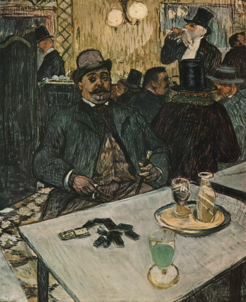 "Monsieur Boileau at the Café" ، 1893 ، 1952. بواسطة هنري دي تولوز لوتريك