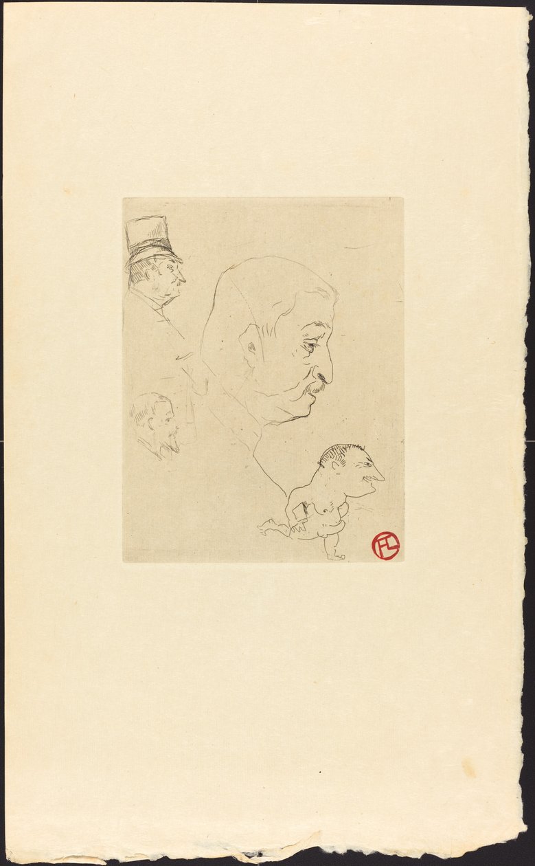 رسم تخطيطي ، 1898. بواسطة هنري دي تولوز لوتريك