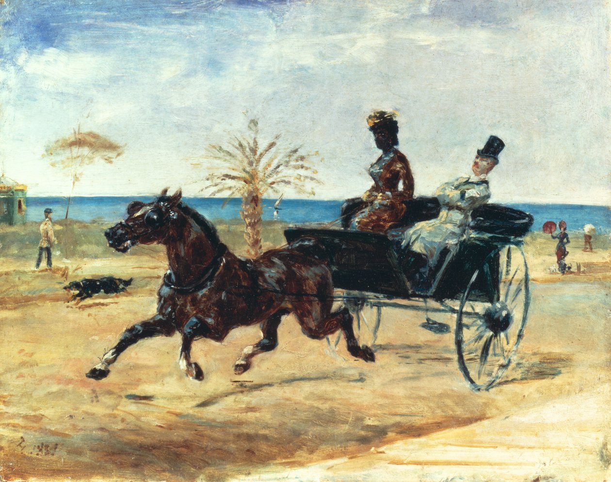 الكونتيسة السوداء ، 1881 بواسطة هنري دي تولوز لوتريك