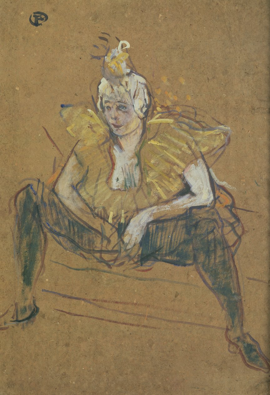 The Clowness Cha-U-Kao Seated ، 1895 بواسطة هنري دي تولوز لوتريك