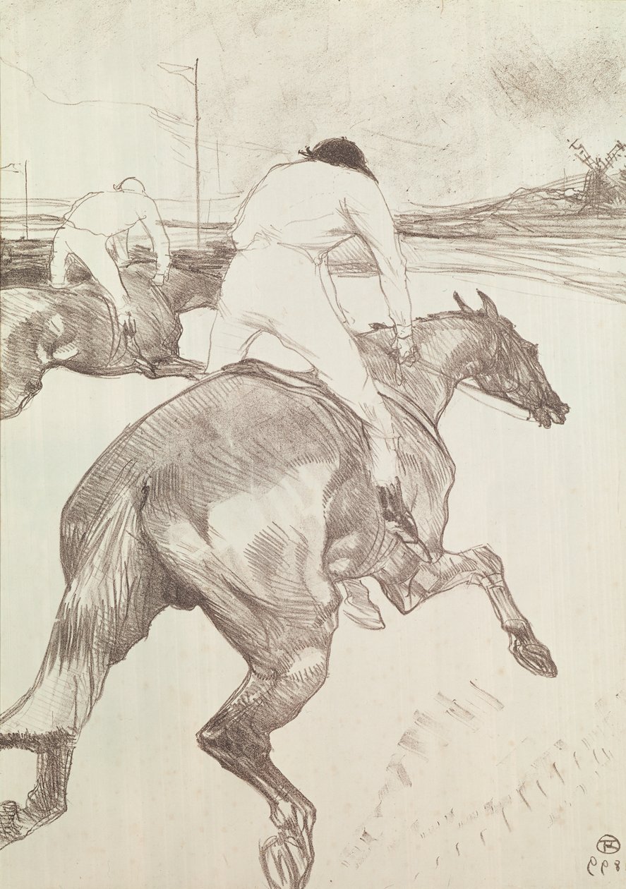 الفارس 1899 (الطباعة الحجرية الملونة) بواسطة هنري دي تولوز لوتريك