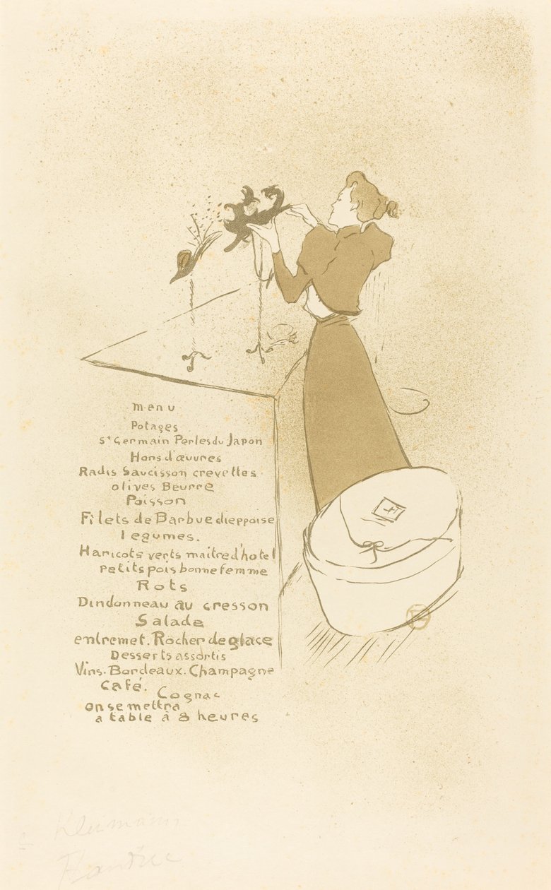 The Milliner (The Milliner - Renée Vert) بواسطة هنري دي تولوز لوتريك