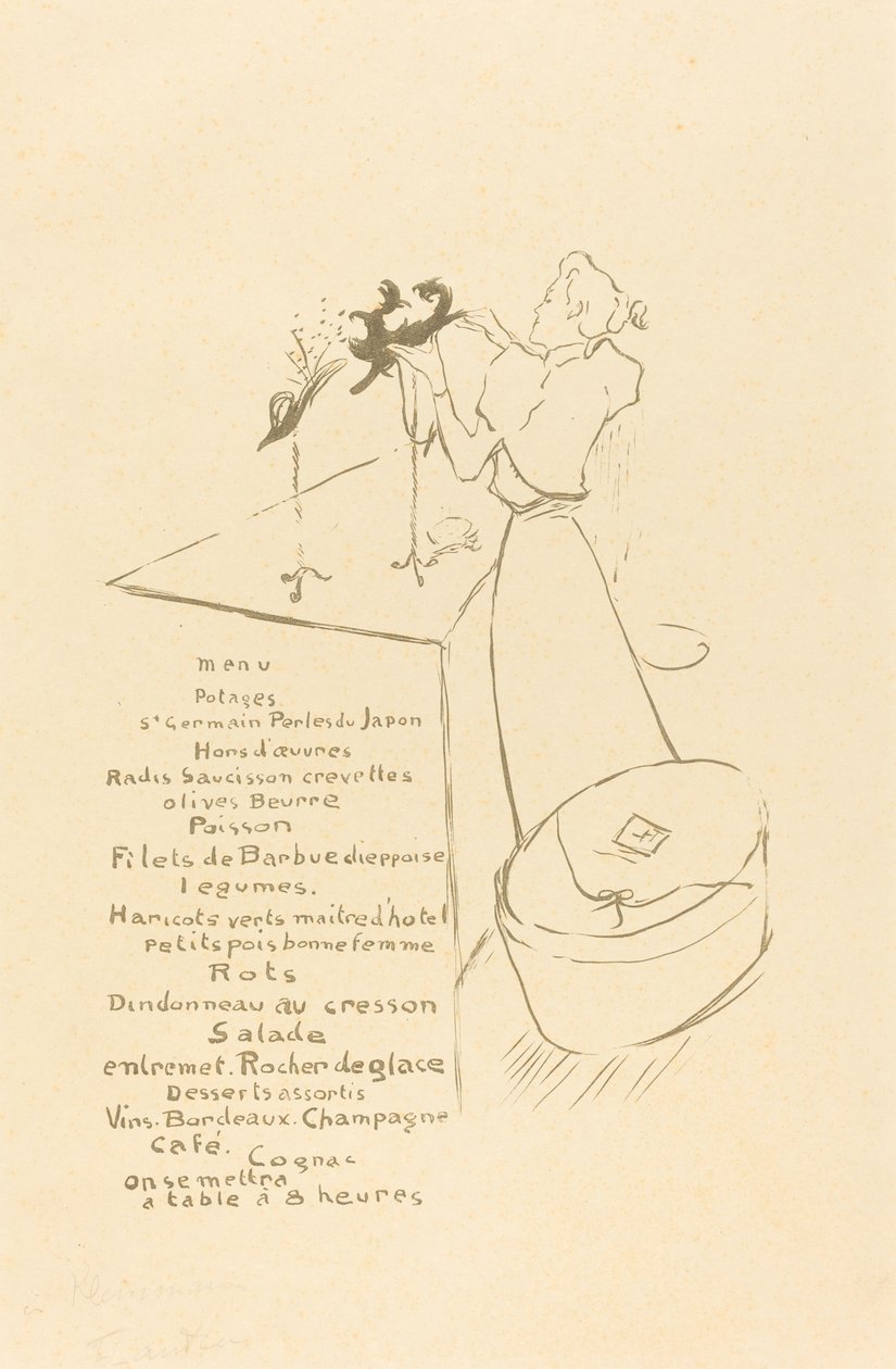 The Milliner (The Milliner - Renée Vert) بواسطة هنري دي تولوز لوتريك