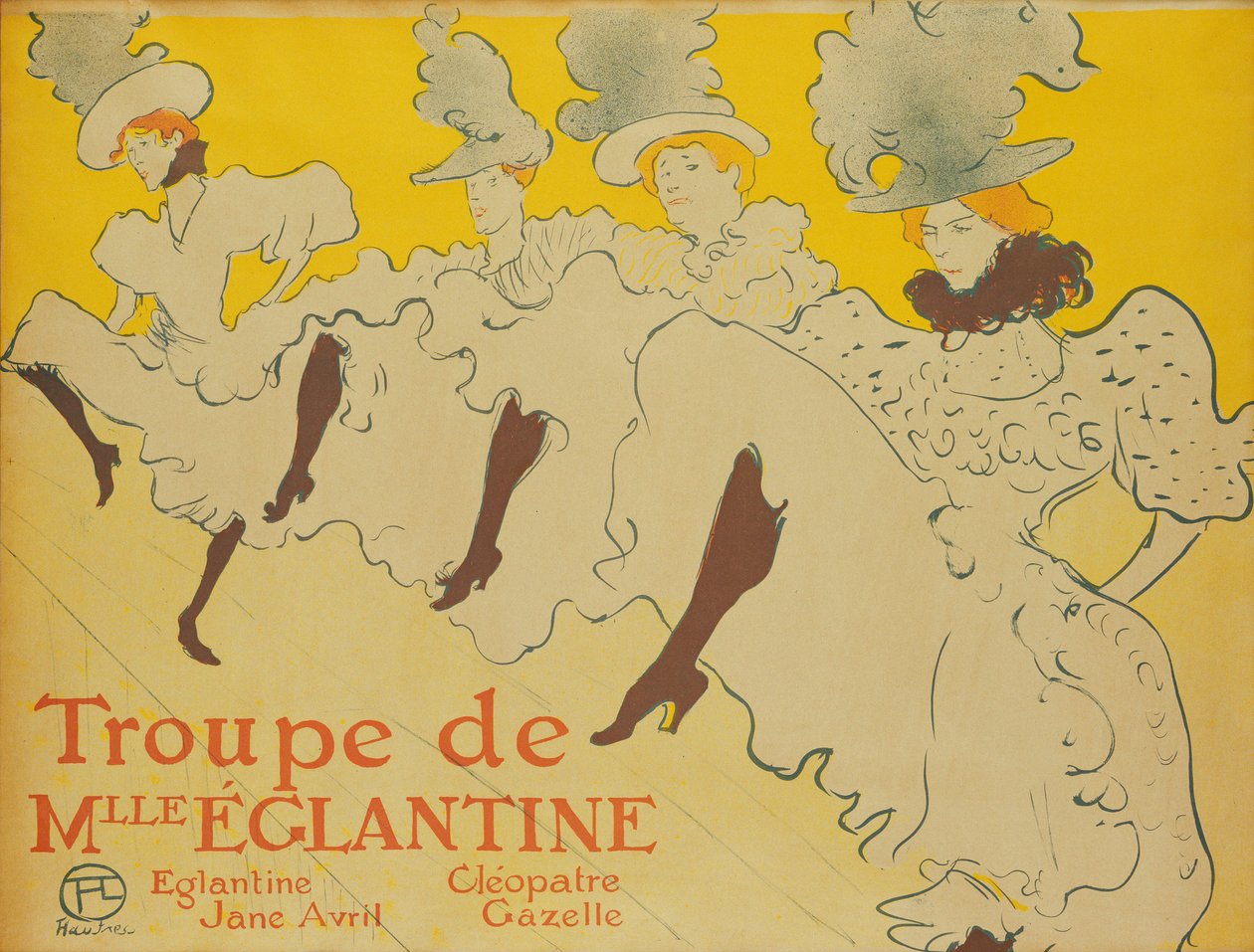 فرقة Mademoiselle Eglantine ، 1896 بواسطة هنري دي تولوز لوتريك