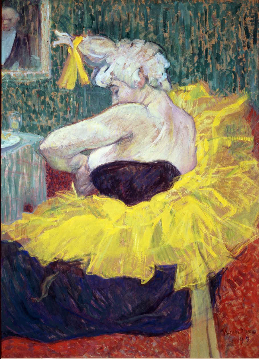 The clown Cha U Kao, artist at the Moulin Rouge - oil on cardboard بواسطة هنري دي تولوز لوتريك