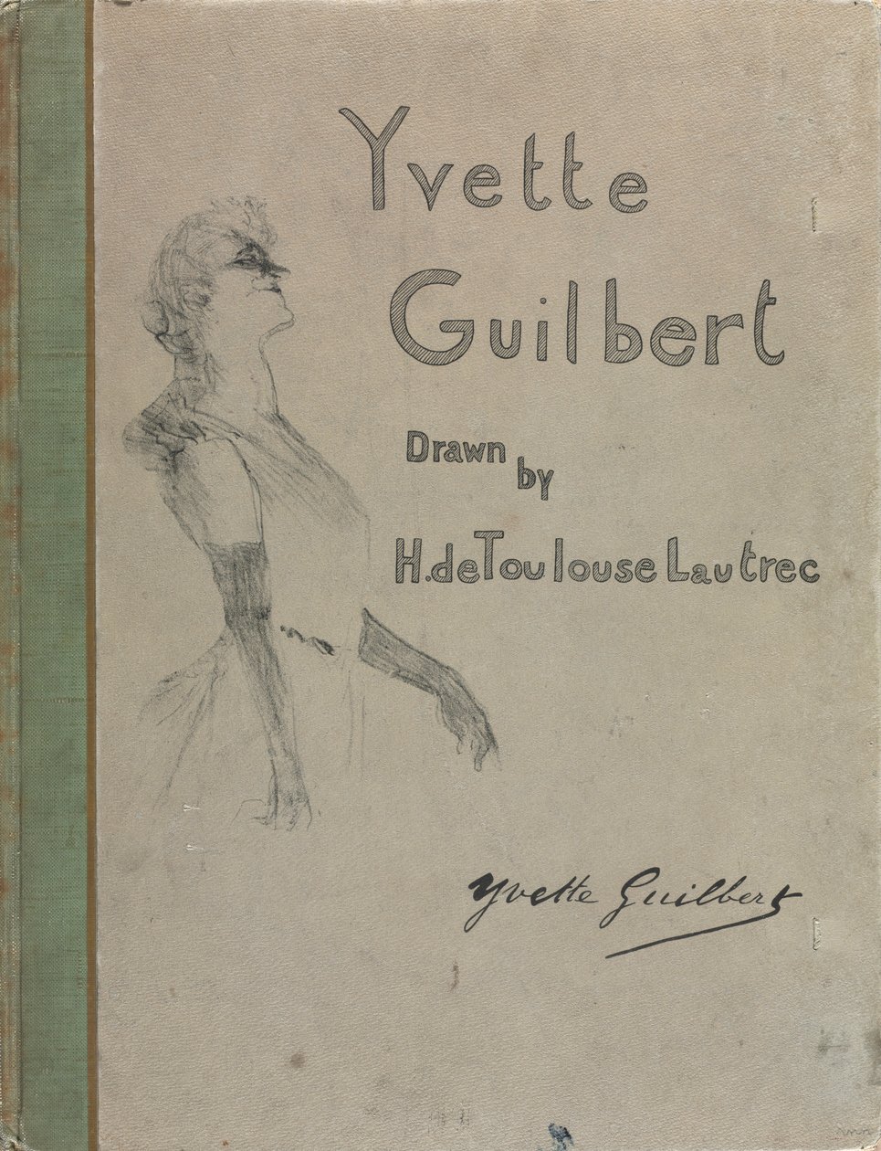 Yvette Guilbert-English Series: Cover ، 1898. بواسطة هنري دي تولوز لوتريك