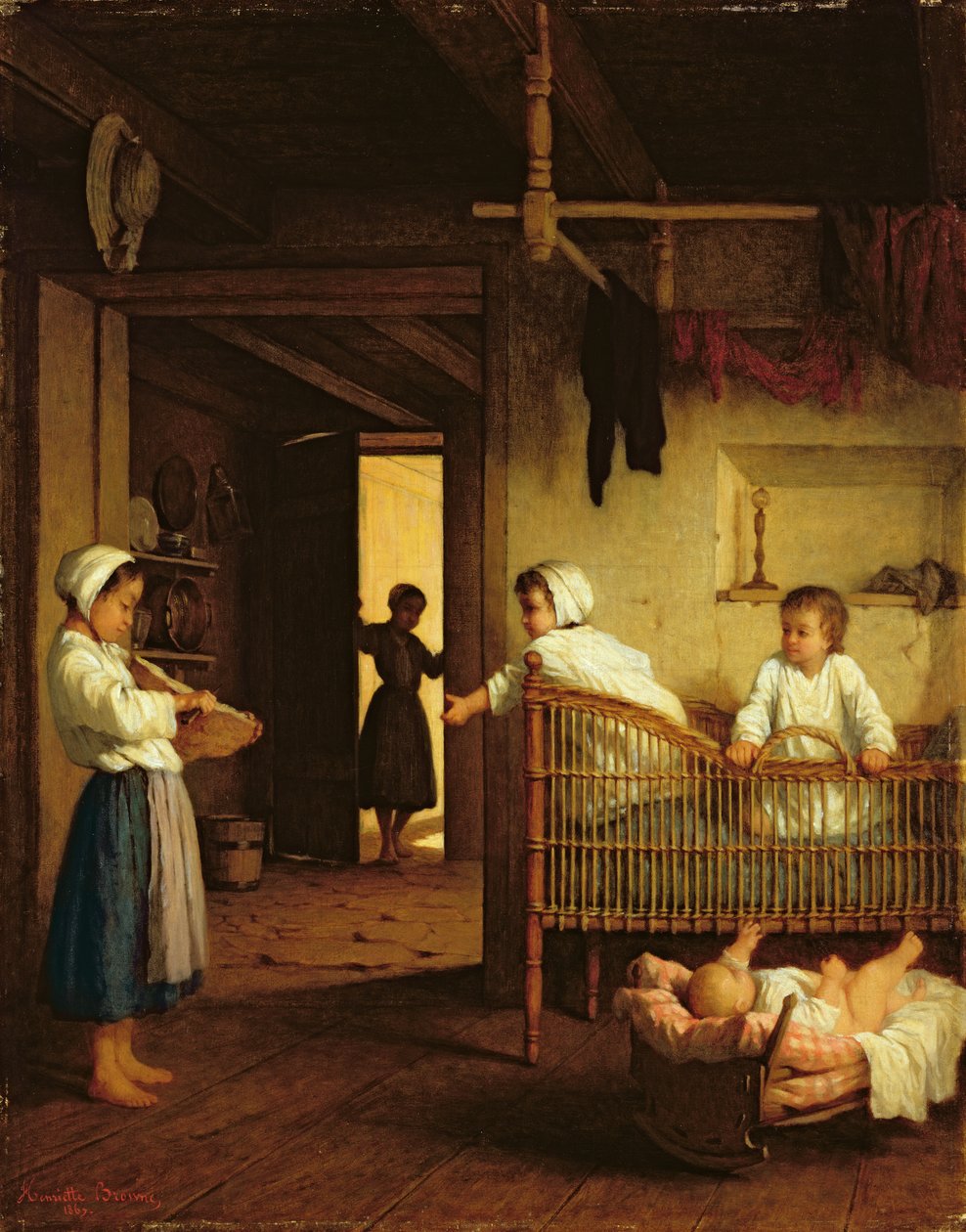 التربية ، 1867 بواسطة هنرييت براون