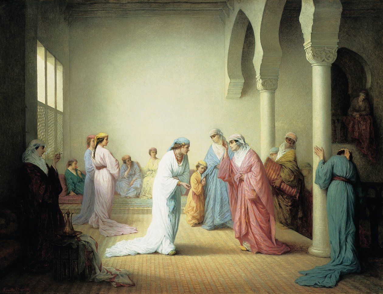 الوصول إلى الحريم في القسطنطينية ، 1861 بواسطة هنرييت براون