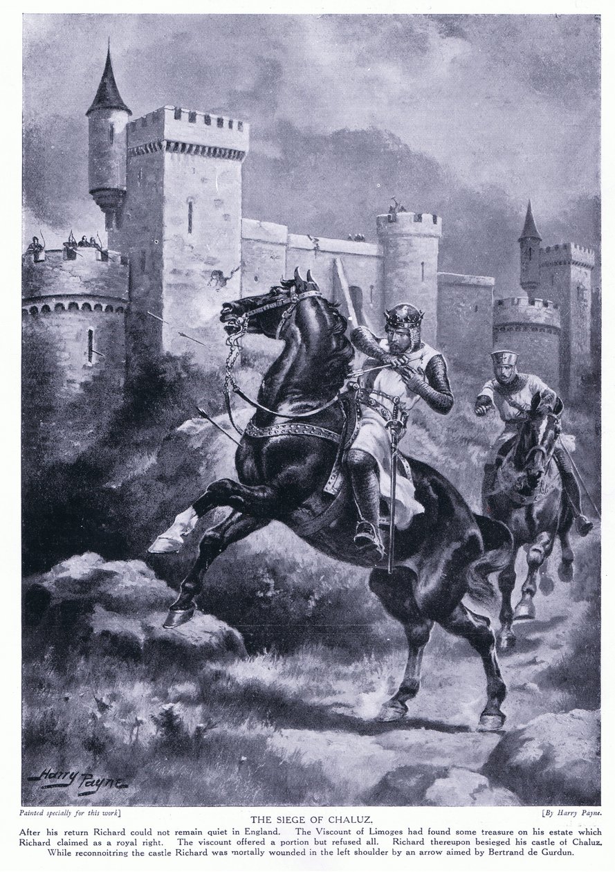 حصار شالوز (ريتشارد الأول بجروح قاتلة) ، 1920 بواسطة هنري أ. باين