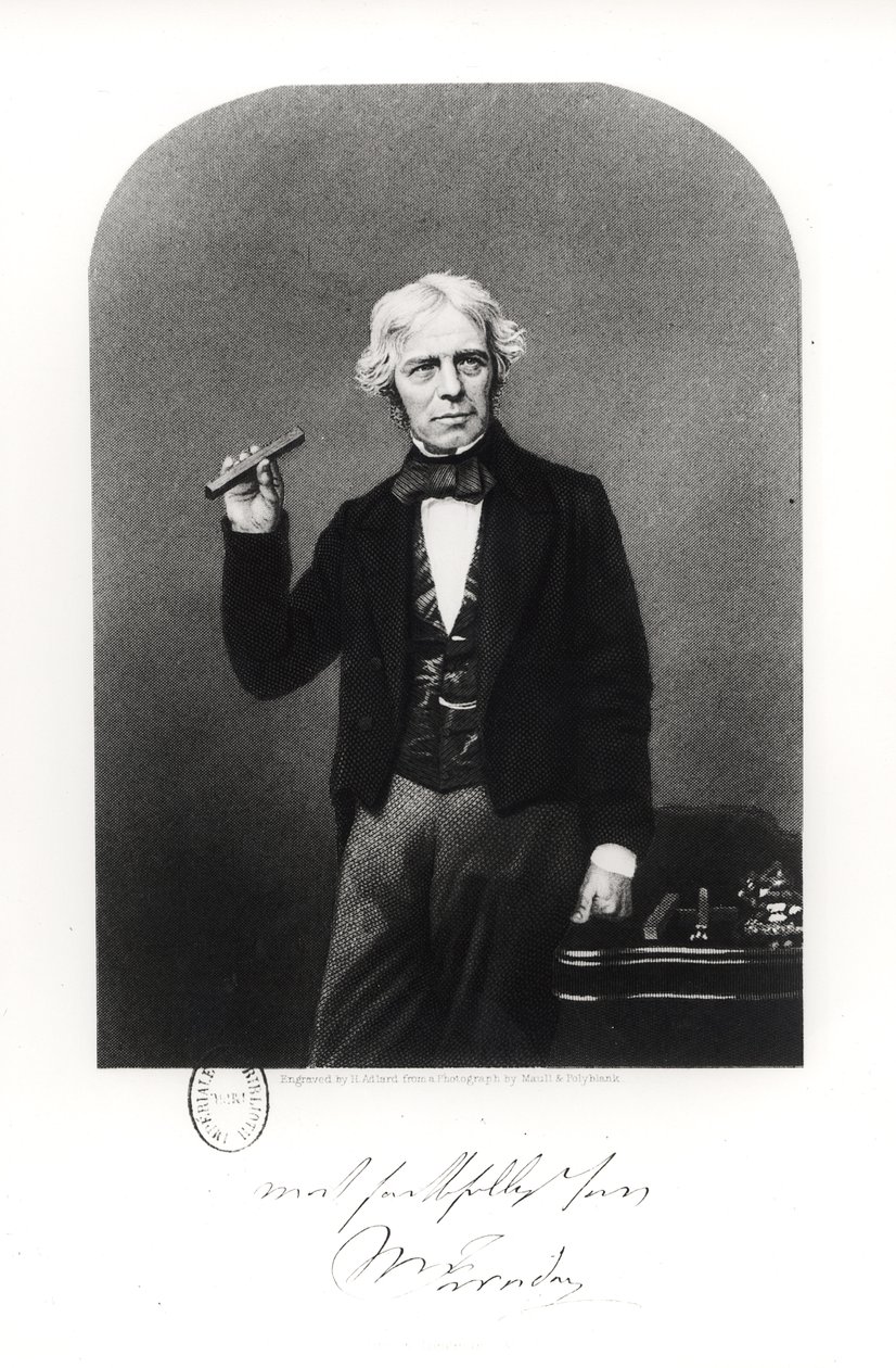 صورة لمايكل فاراداي (1791-1867) بواسطة هنري أدلارد