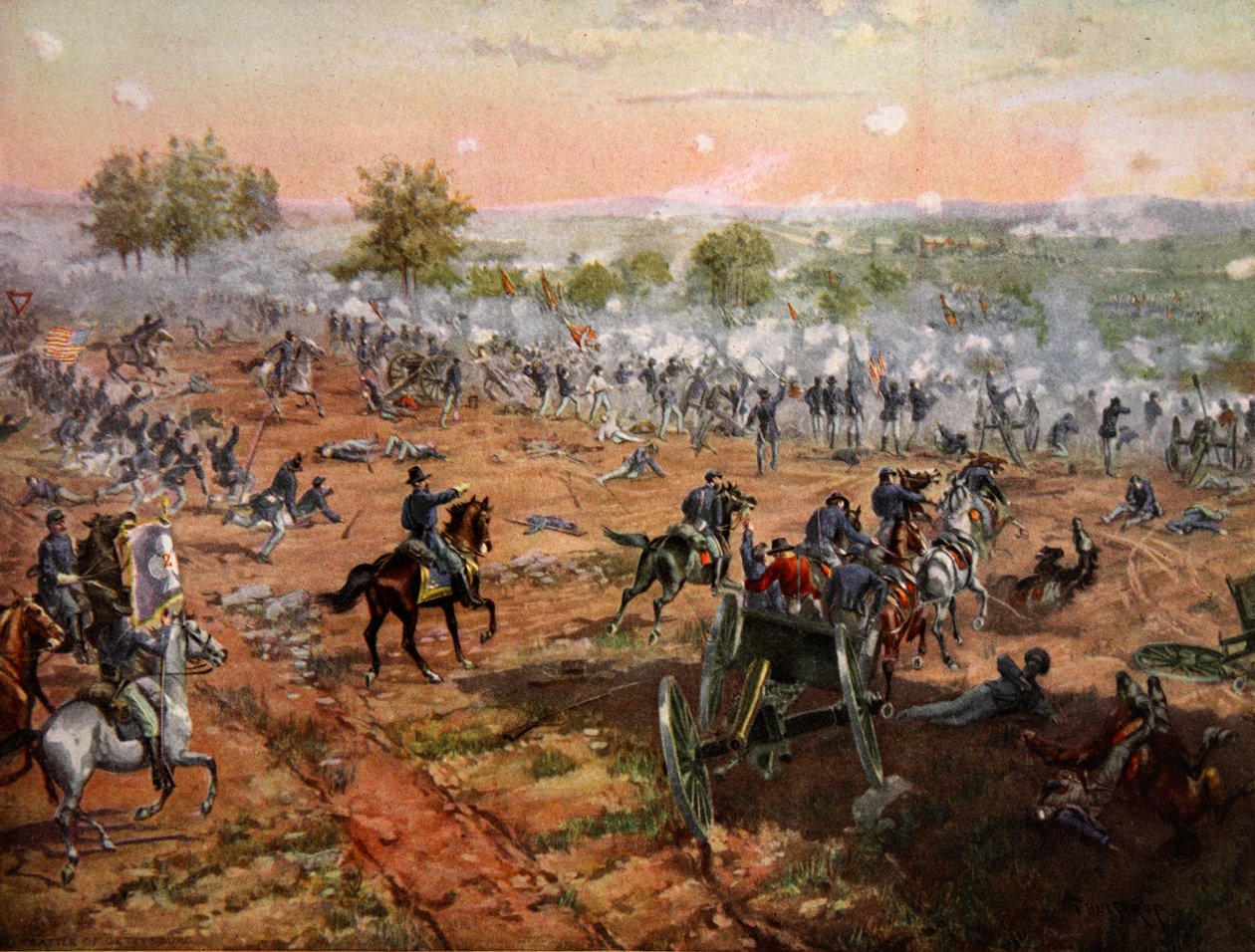 معركة جيتيسبيرغ ، 1 - 3 يوليو 1863 بواسطة هنري ألكسندر أوجدن
