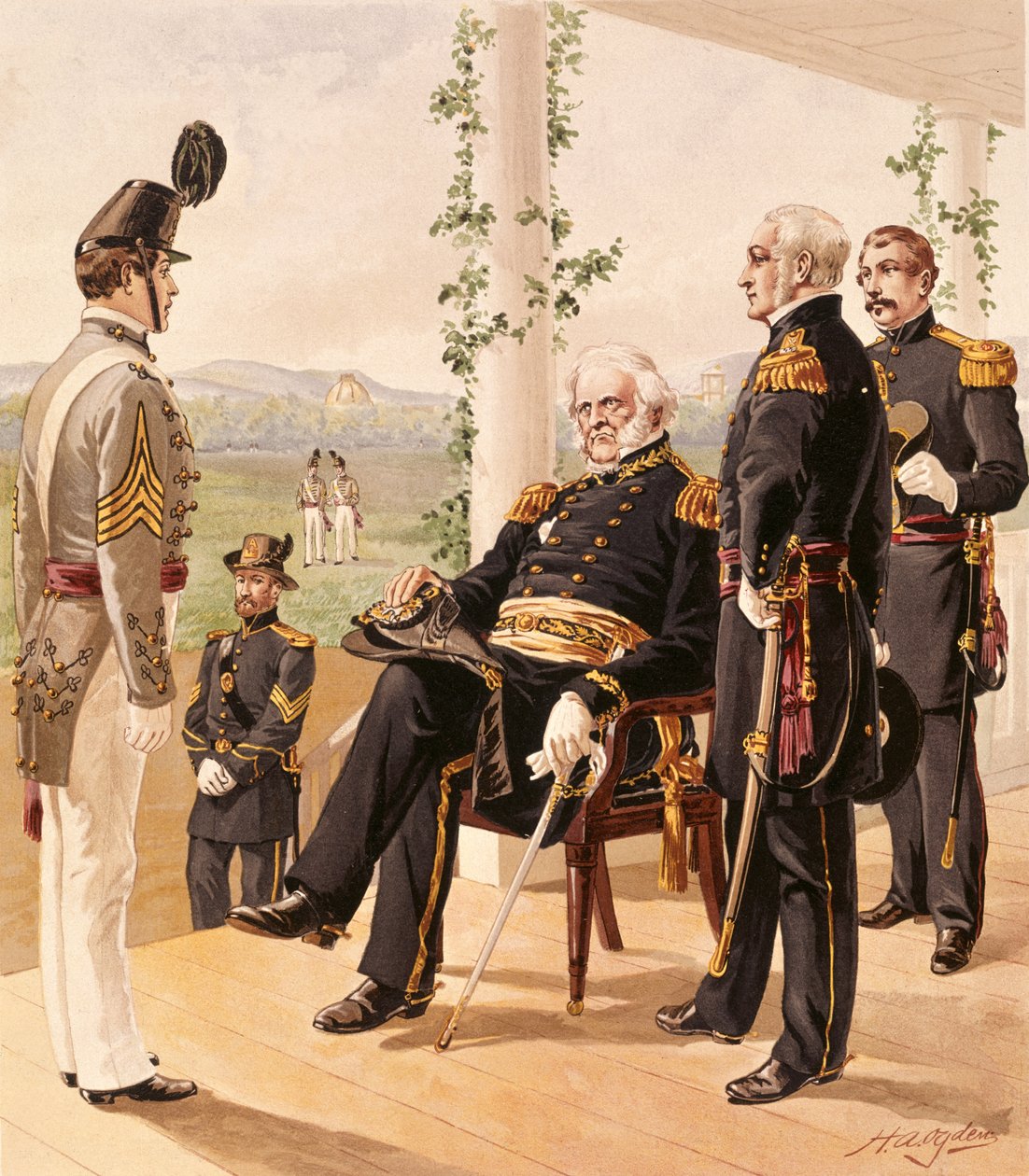 زي الجيش الأمريكي ، 1858-61 ، نشره GH Buek and Company ، 1885 بواسطة هنري ألكسندر أوجدن
