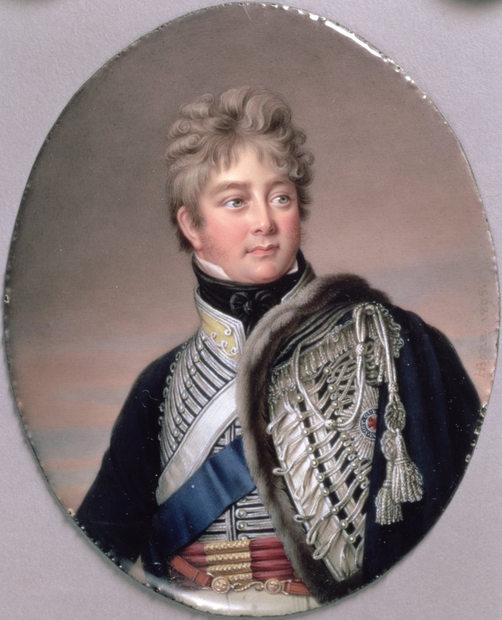 صورة مصغرة لجورج الرابع (1762-1830) 1805 (مرحاض على مينا النحاس) بواسطة هنري بيرس بون