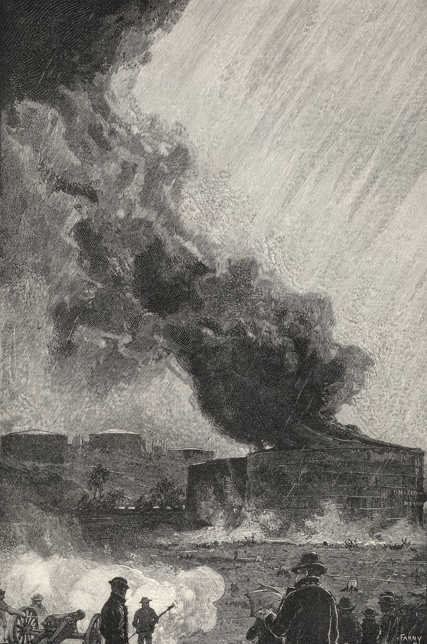 خزان زيت محترق سعة 3500 برميل من مجلة The Century Illustrated الشهرية من مايو إلى أكتوبر 1883. بواسطة هنري فرانسوا فارني