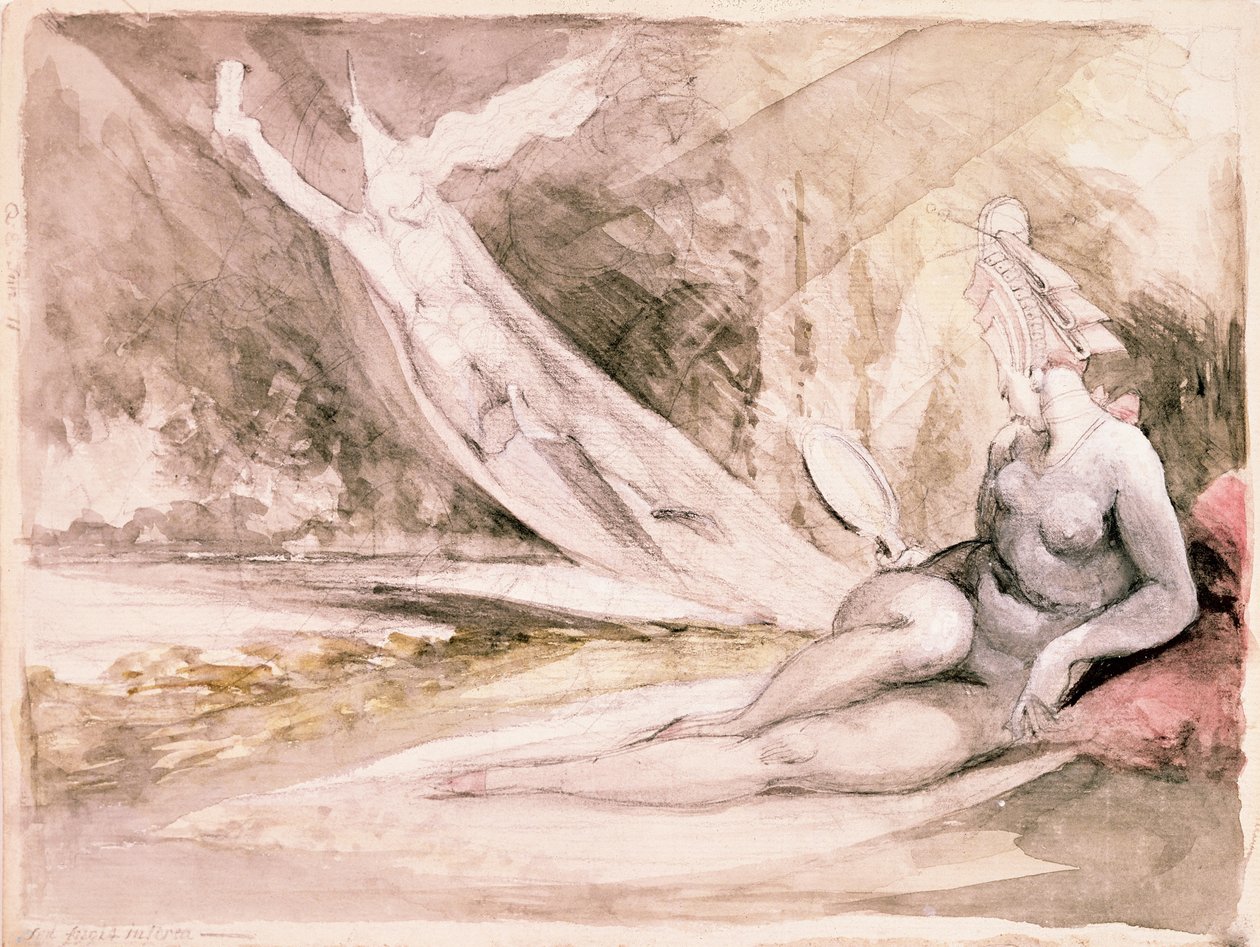 Allegory of Vanity، 1811 (قلم ، قلم رصاص ومرحاض على ورق) بواسطة يوهان هاينريش فوسلي