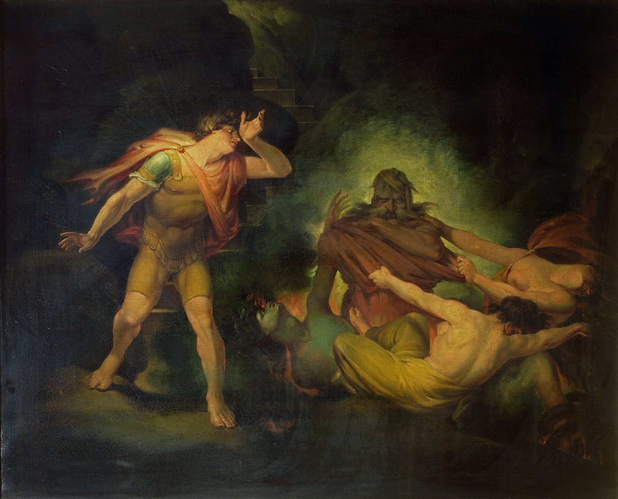 يبدو ملك النار للكونت ألبرت ، c.1801-10 (زيت على canvaS) بواسطة يوهان هاينريش فوسلي