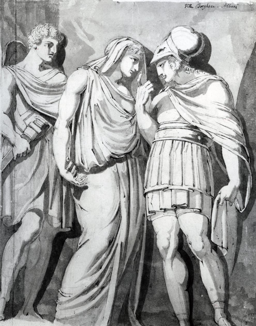 Zethos، Antiope and Amphion، 1770 (قلم جاف ، حبر وغسل على ورق) بواسطة يوهان هاينريش فوسلي