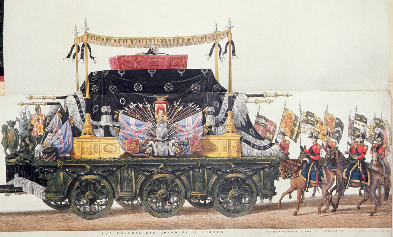 سيارة جنازة دوق ويلينغتون ، 1853 بواسطة جورج أوغسطس سالا
