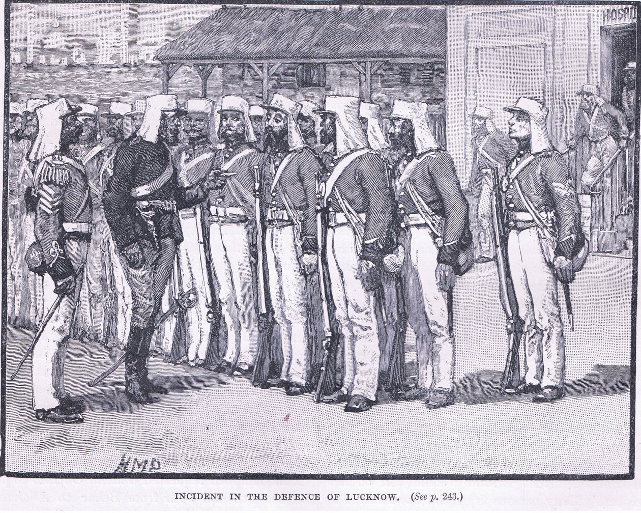 حادثة دفاع عن لكناو 1857 م بواسطة هنري ماريوت باجيت