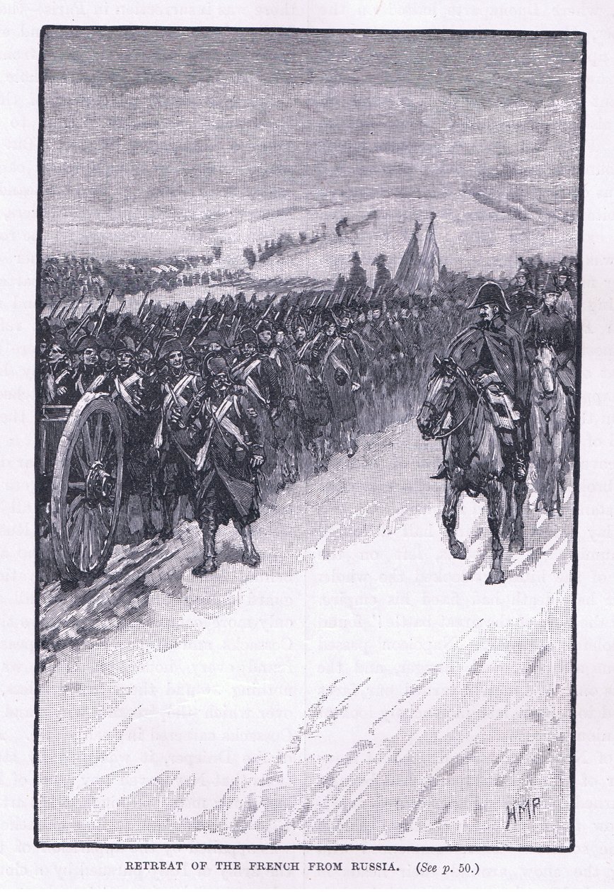 تراجع الفرنسيين عن روسيا 1812 م بواسطة هنري ماريوت باجيت