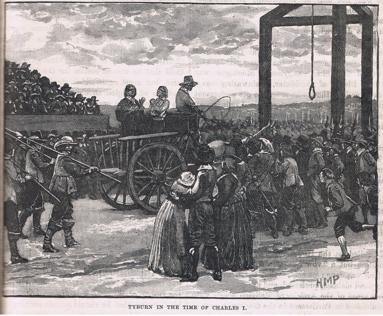 Tyburn في وقت تشارلز الأول بواسطة هنري ماريوت باجيت