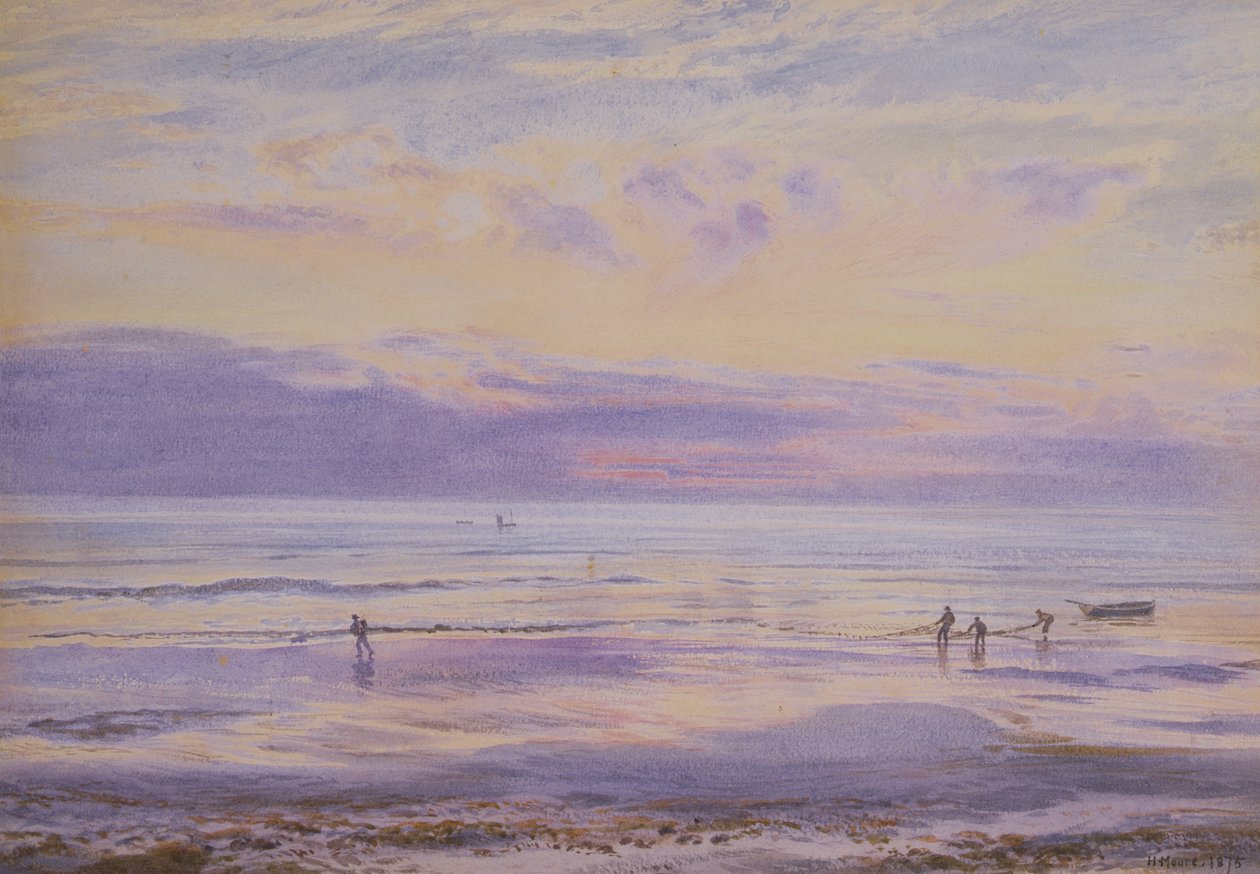 أمسية هادئة - Tide Down ، 1875 بواسطة هنري مور