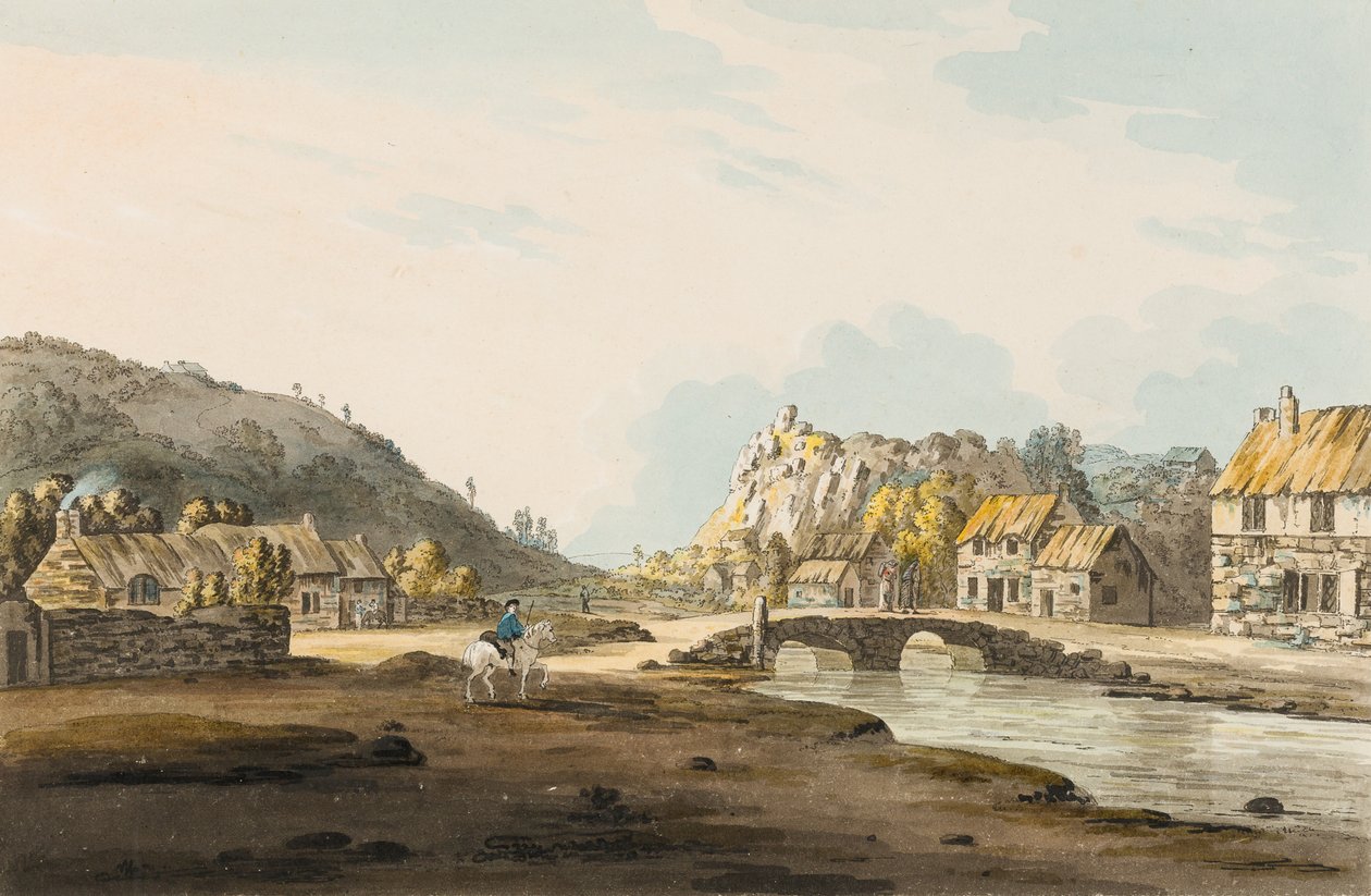 جسر تولكارني [نيلين] ، c.1804 (مرحاض على ورق) بواسطة هنري Pendarves Tremenheere