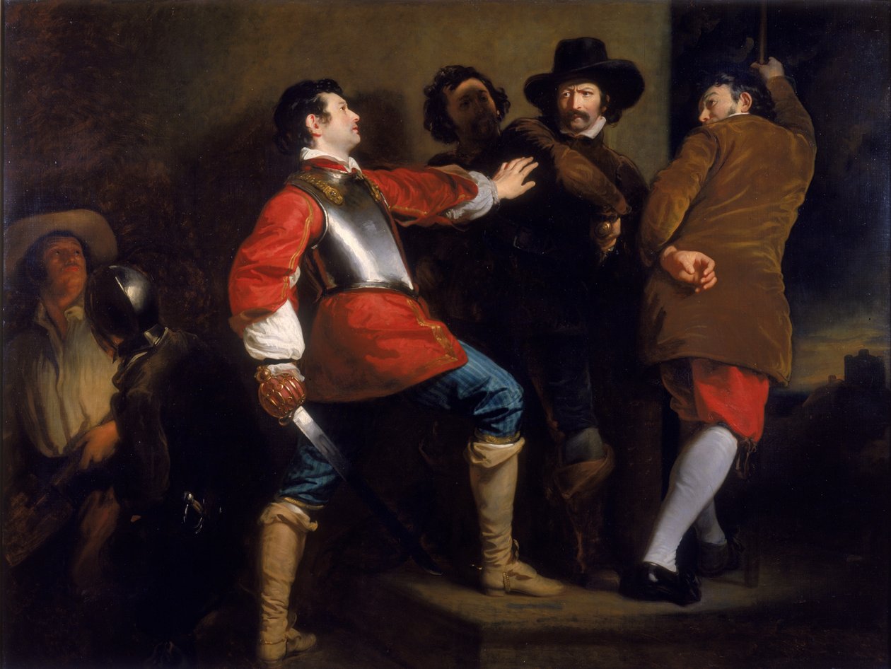 اكتشاف مؤامرة البارود وأخذ جاي فوكس ، 1823 بواسطة هنري بيرونت بريجز