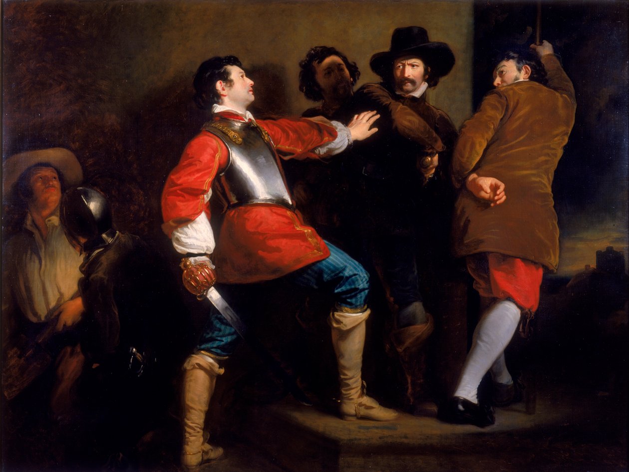 اكتشاف مؤامرة البارود وأخذ جاي فوكس ، 1823 بواسطة هنري بيرونت بريجز