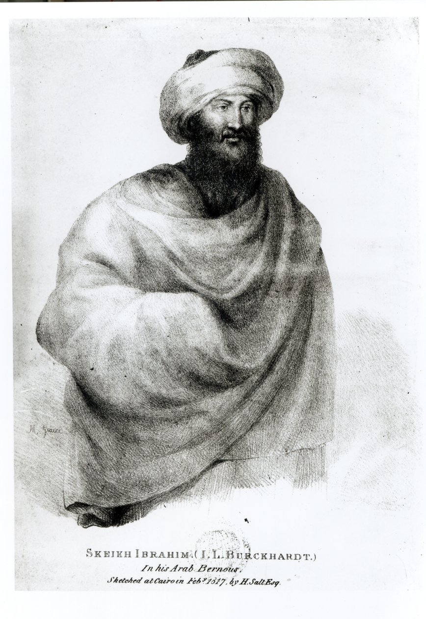 صورة للشيخ إبراهيم ، أو يوهان لودفيج بوركهاردت (1784-1817) 1817 بواسطة هنري سالت