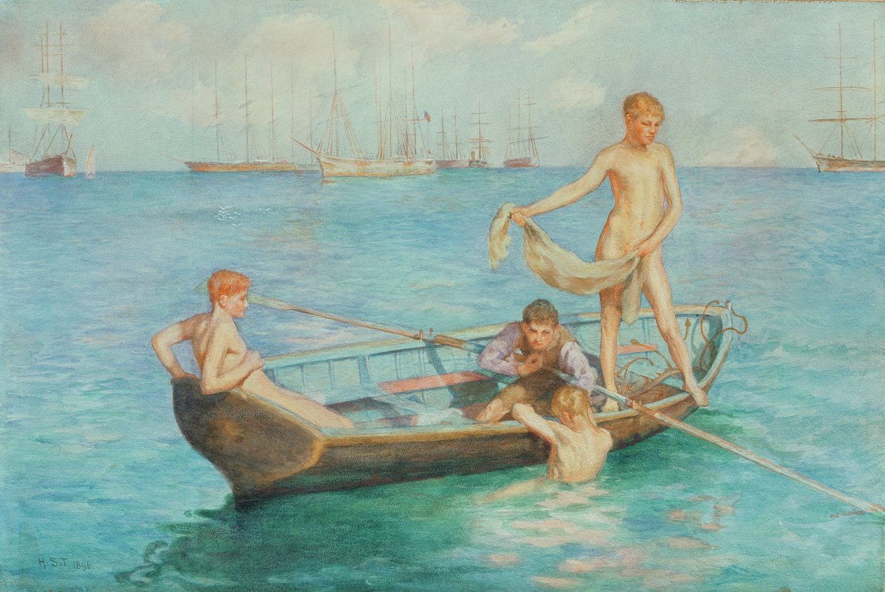 "أغسطس الأزرق" ، 1896 بواسطة هنري سكوت توك